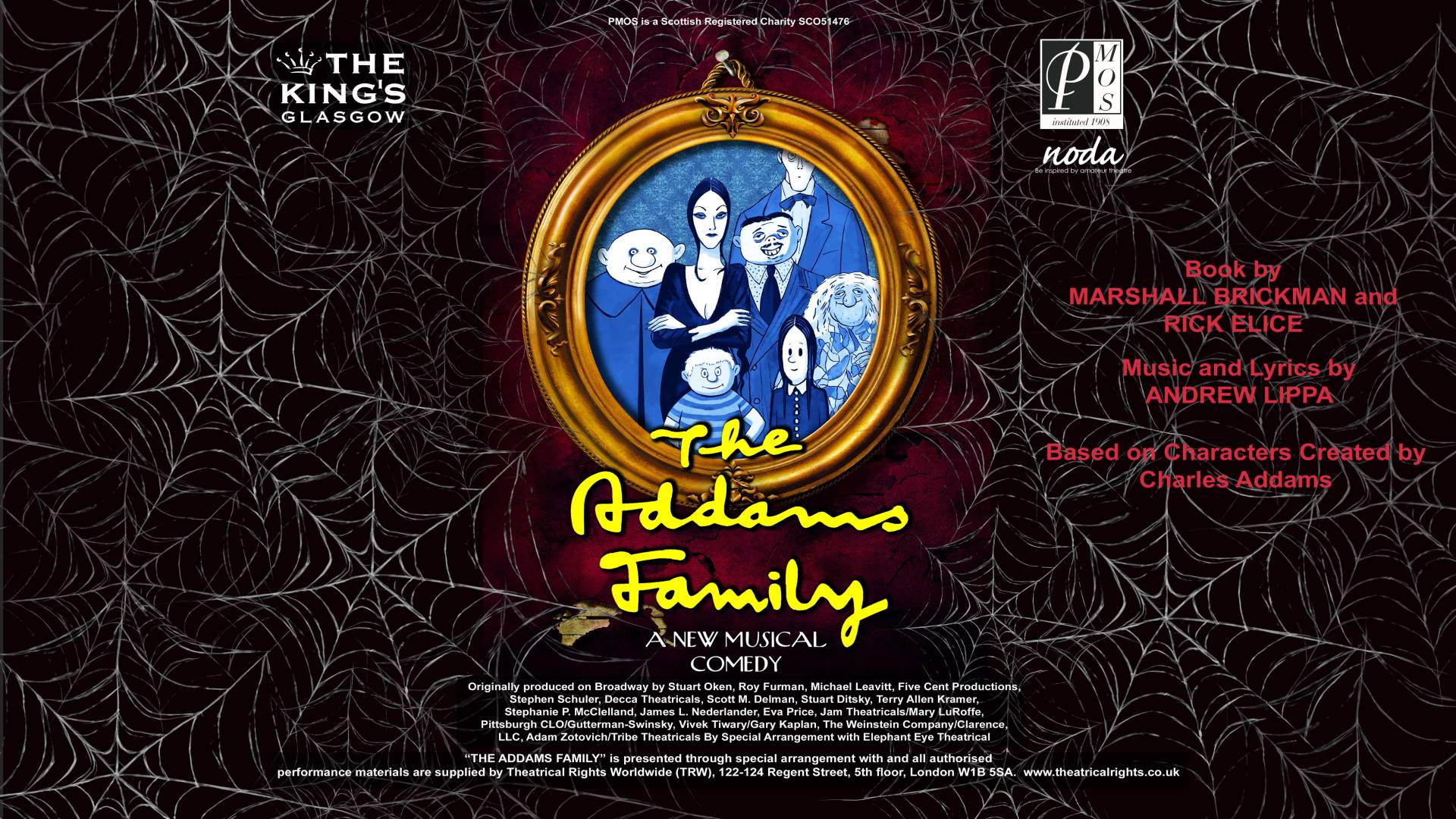 The Addams Family PMOS Tickets King's Theatre, Glasgow in Glasgow